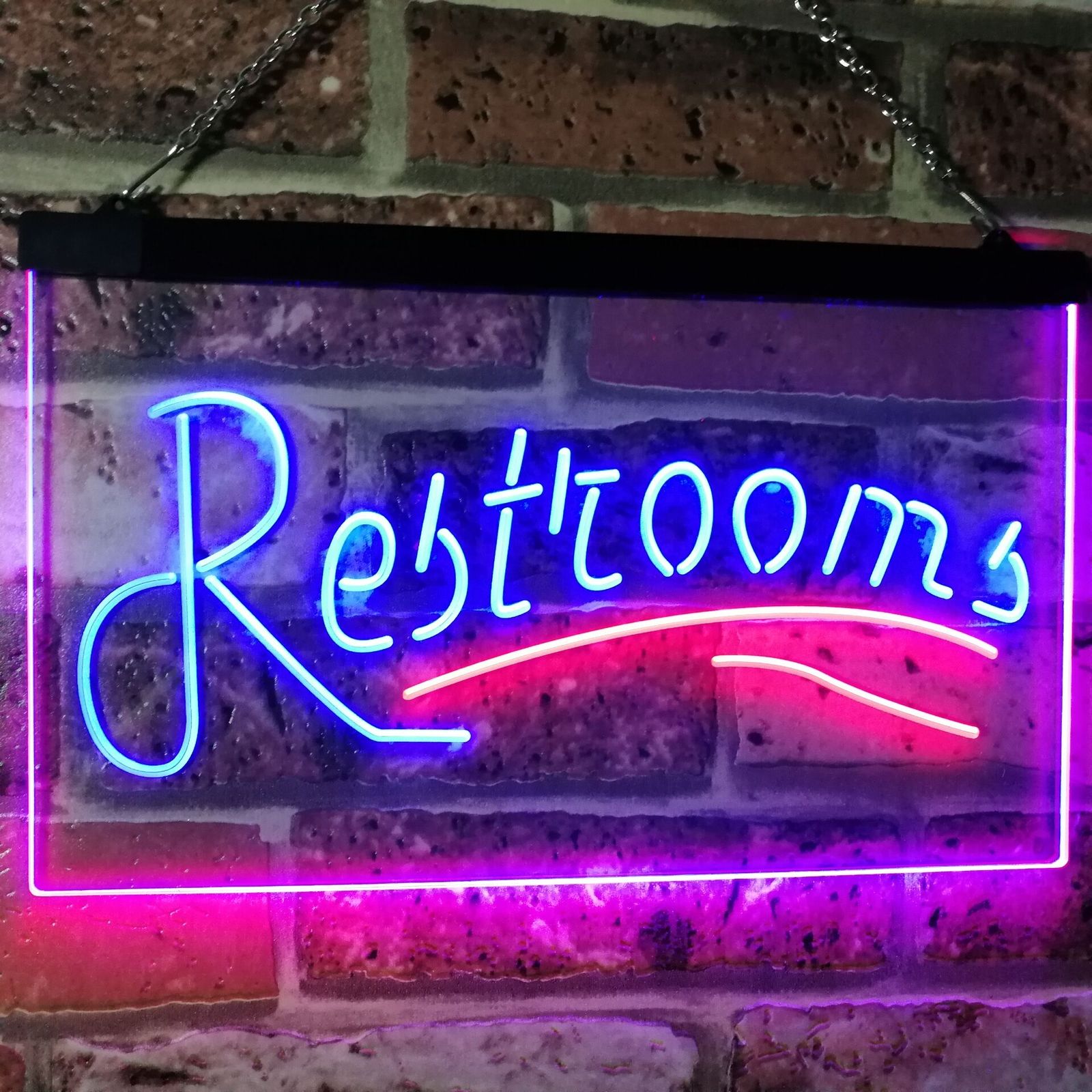 Restroom Classic Dual Color Led Neon Sign